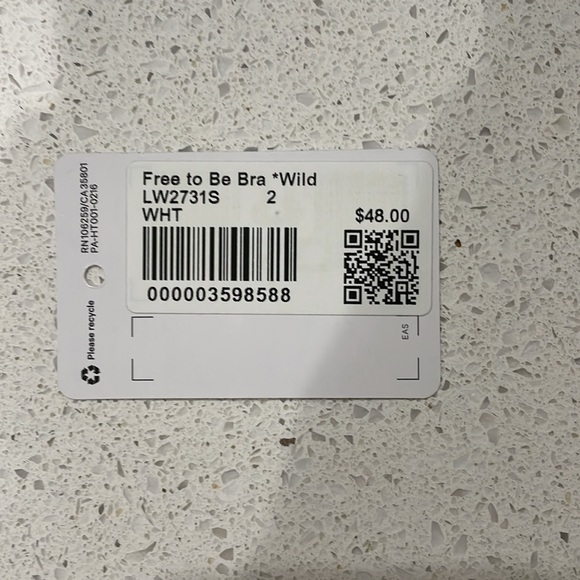 Size 2 Free to Be Bra - Wild (Color: White) - Picture 5 of 5